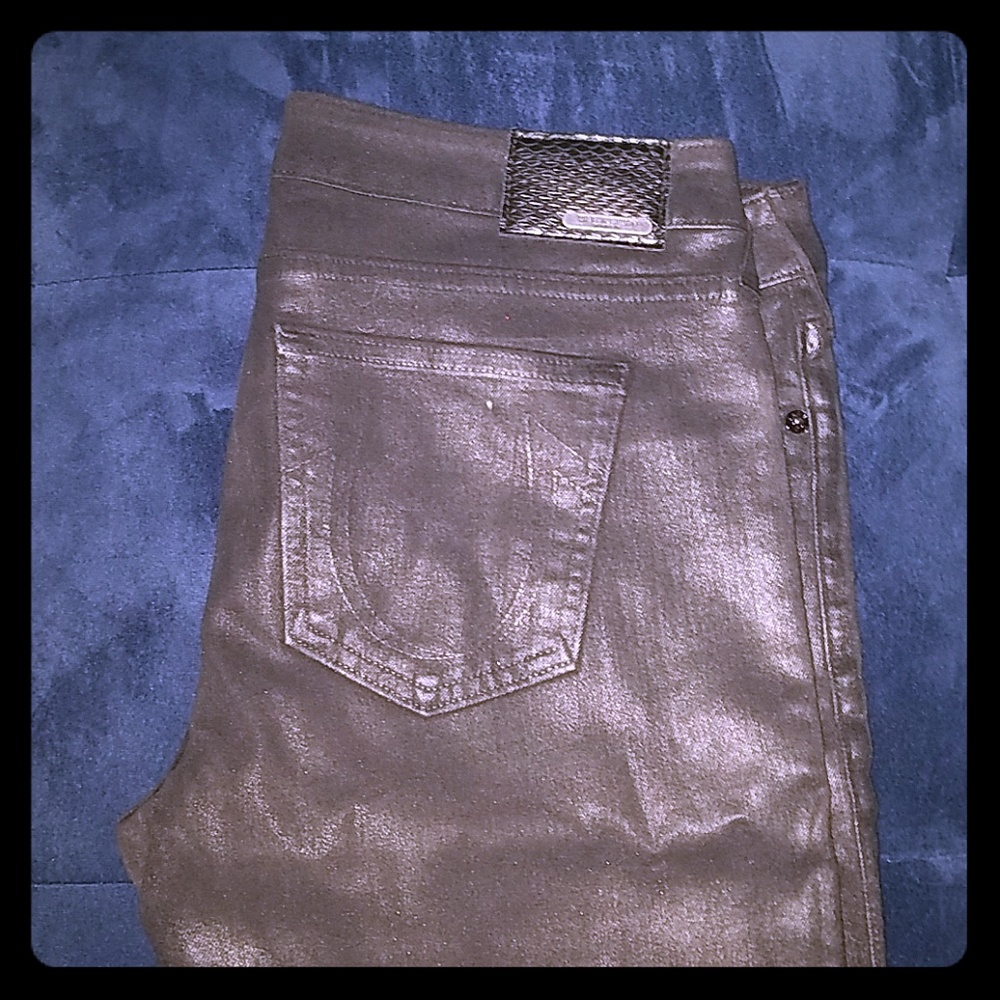 True Religion Faux Leather Pants
